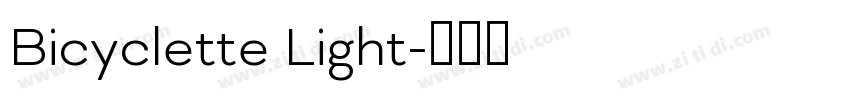 Bicyclette Light字体转换